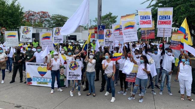 Las manifestaciones se realizaron de manera pacífica