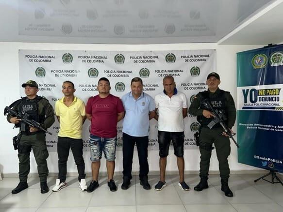 Capturados por extorsión en Cúcuta.