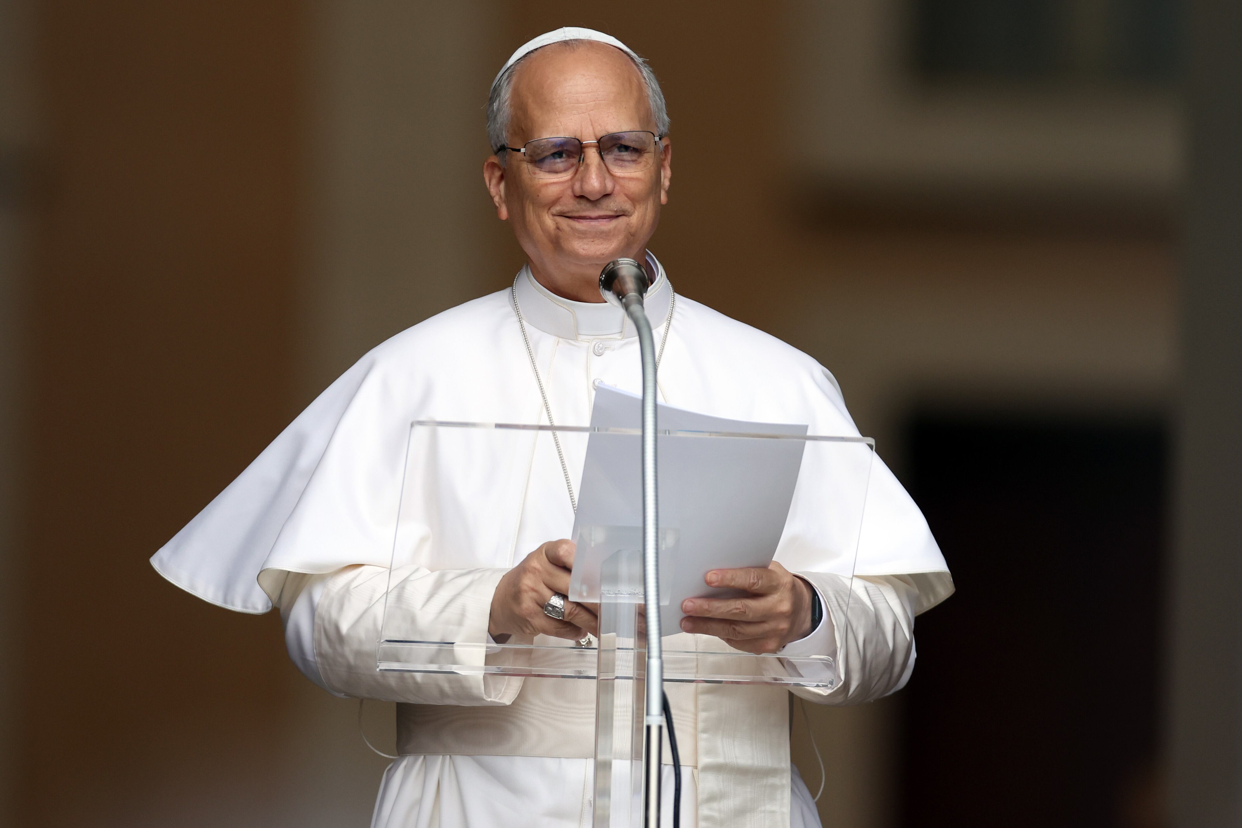 El Papa León XIV el 17 de agosto de 2025. FOTO: Marco Iacobucci/SOPA Images/LightRocket via Getty Images