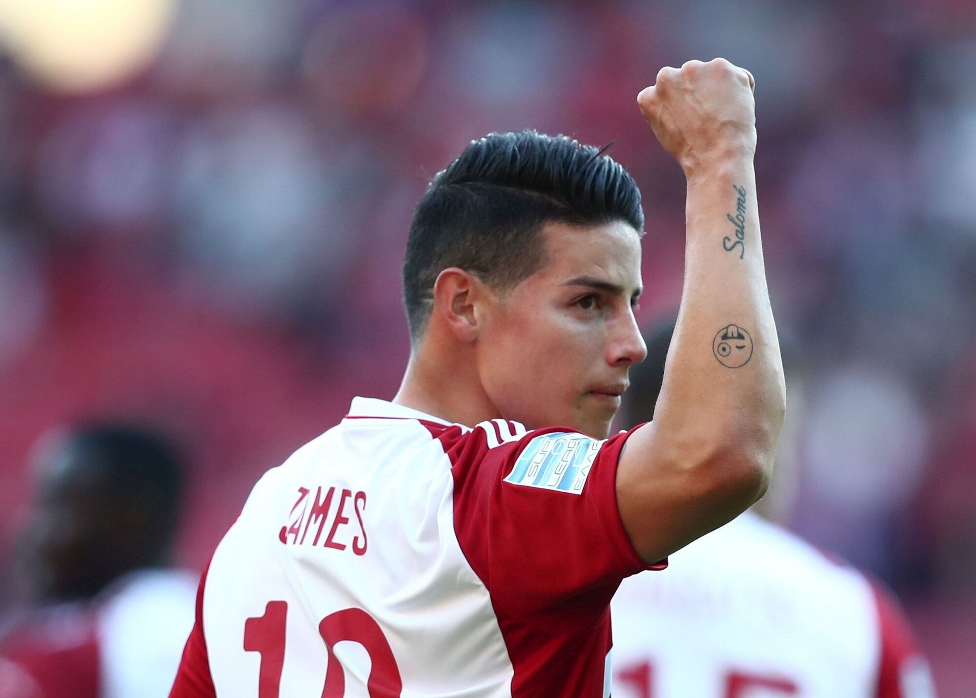 James Rodríguez, futbolista colombiano. Foto: Twitter oficial del Olympiacos