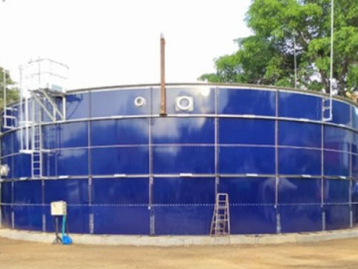 Terminó instalación del tanque del sur