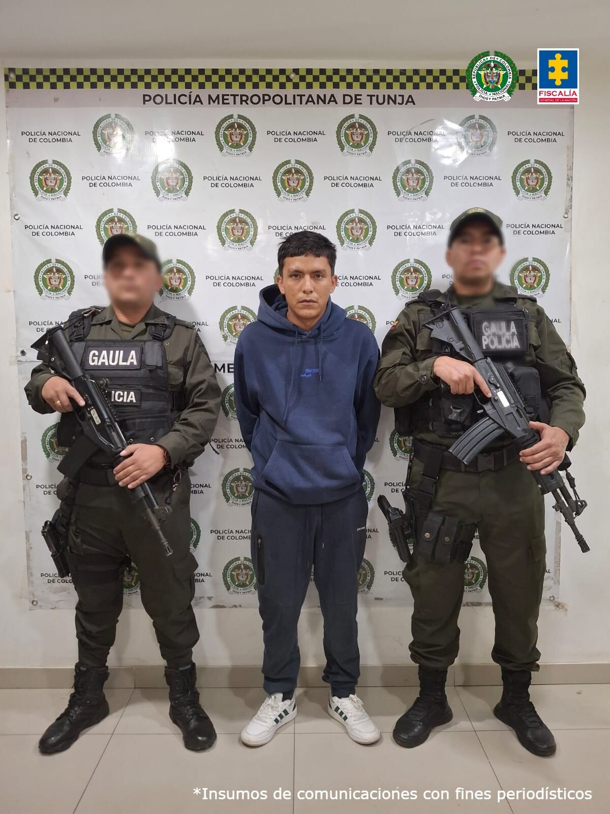 Alias ‘Gocho’ fue detenido en Boyacá por el GAULA de la Policía, en cumplimiento de una notificación roja de Interpol