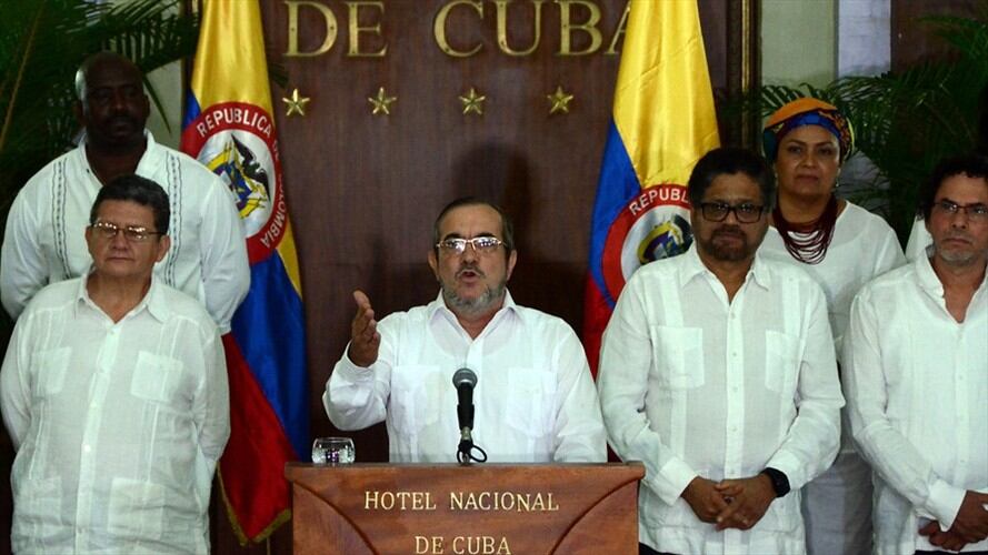 LA HABANA, CUBA. 28 de agosto de 2016. El máximo líder de las FARC, alias 'Timochenko', cuando anunció el cese el fuego y de hostilidades.. Foto: Colprensa