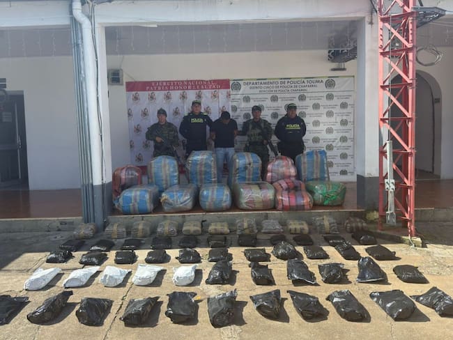 Cae en el Tolima un cargamento de 350 kilos de marihuana de las disidencias de las Farc