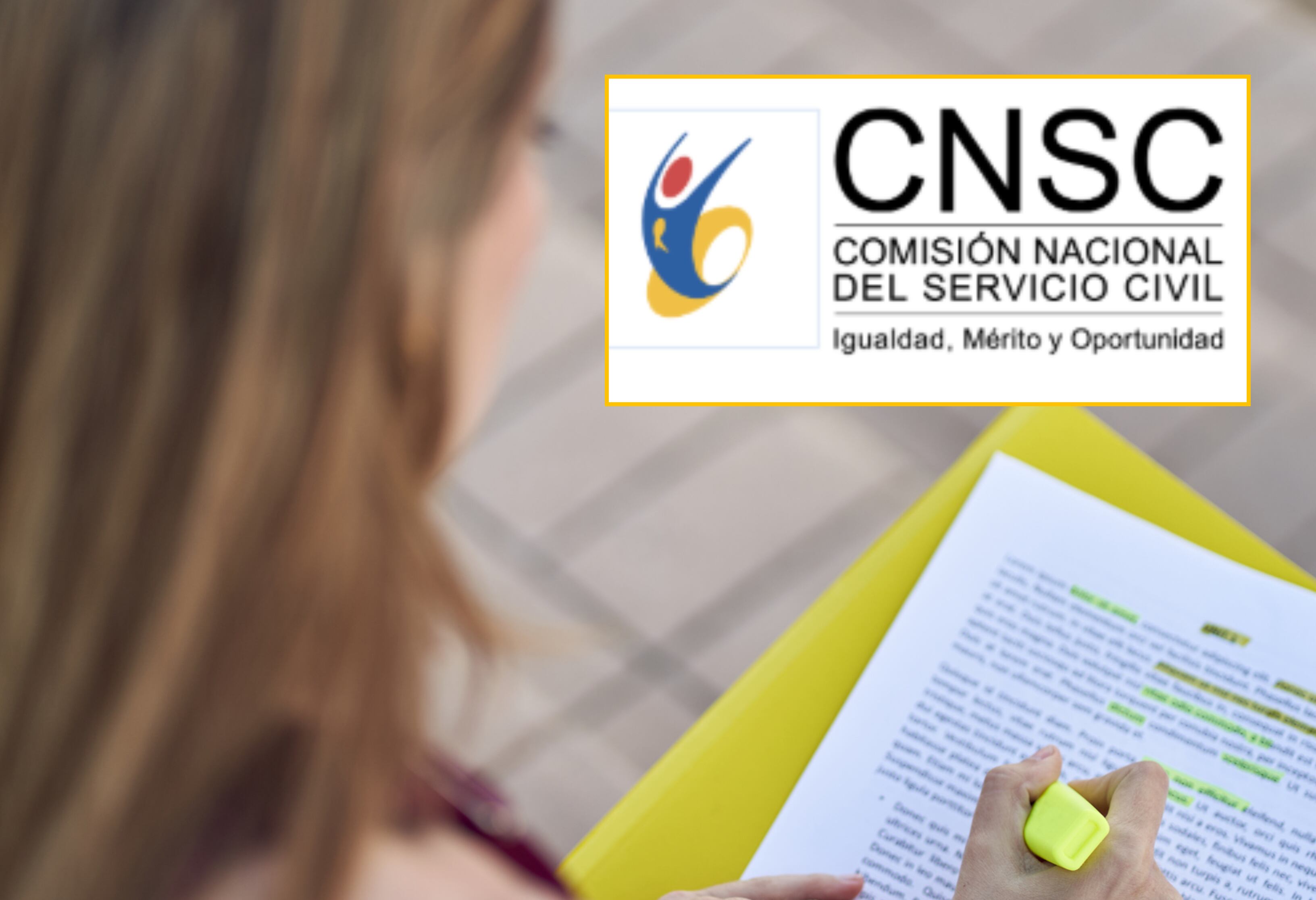 Imagen de referencia empleo y logo del CNSC. Foto: Getty images /CNSC