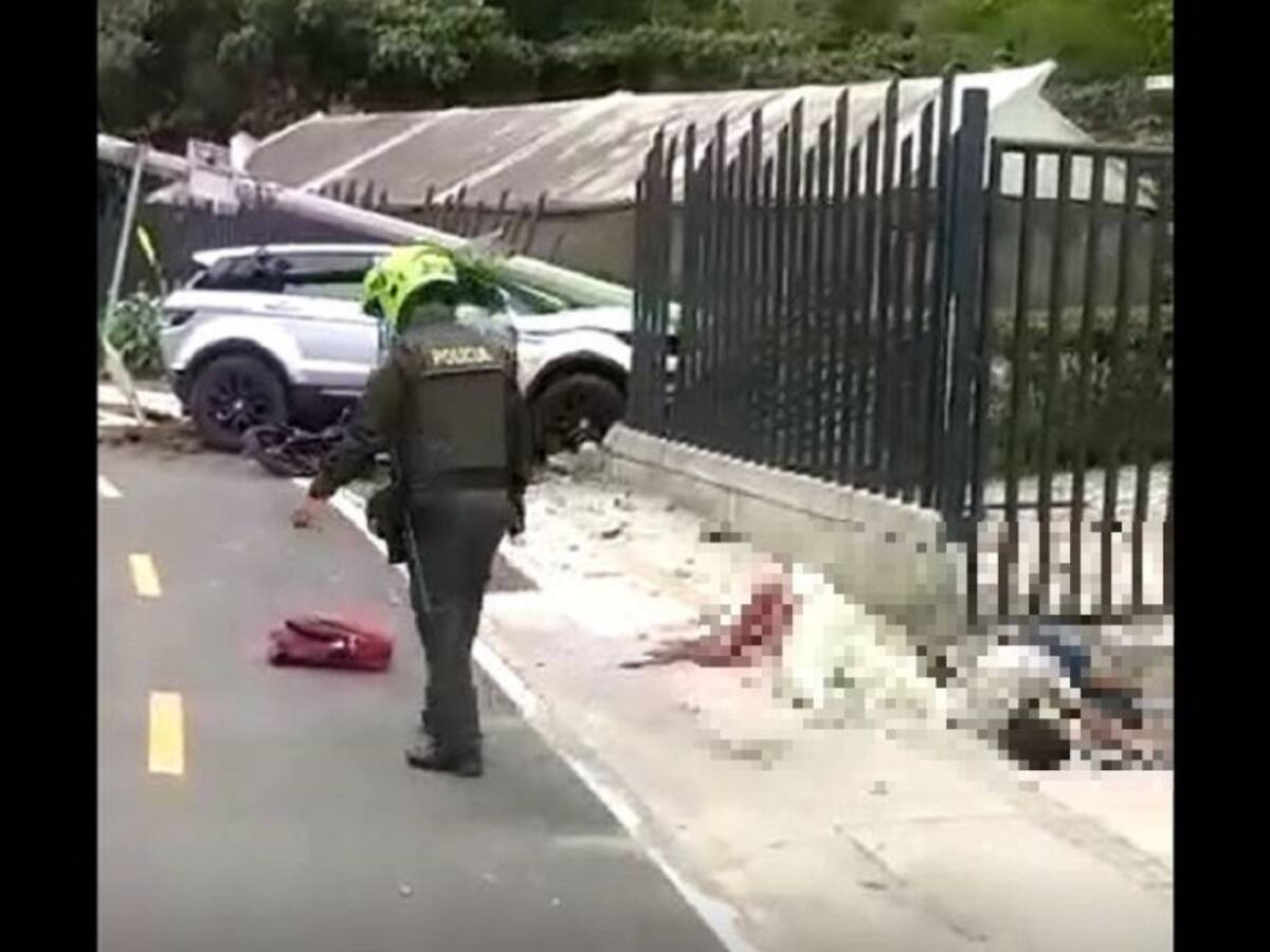 Ladrones quedaron heridos al ser arrollados por las víctimas en El Retiro