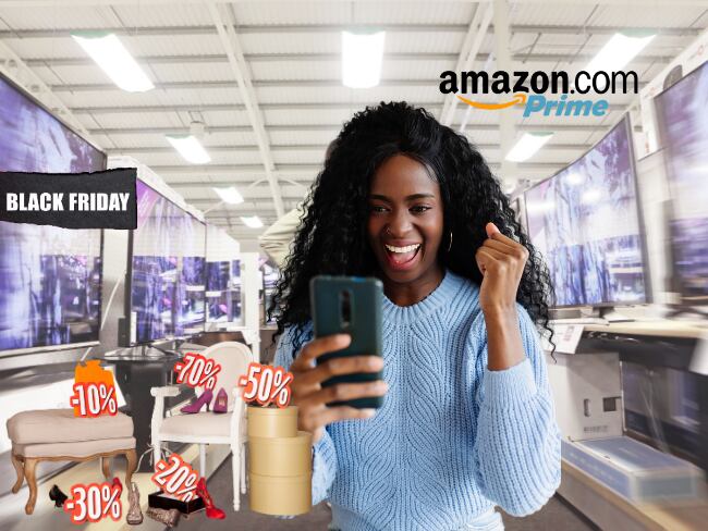 Imagen de referencia a Black Friday en Amazon Prime/ Getty Images
