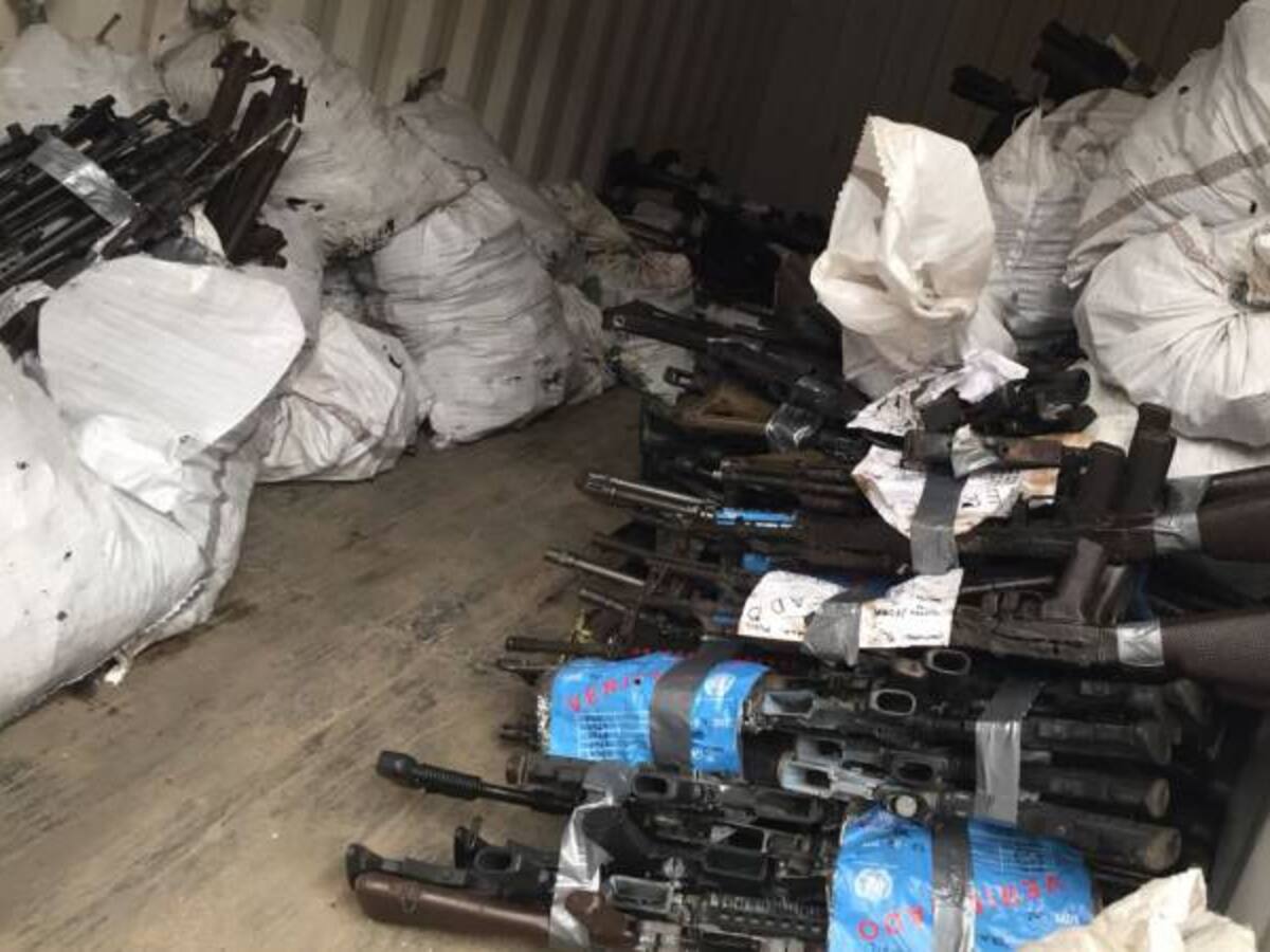 9.000 armas de las Farc ya fueron inhabilitadas por la ONU