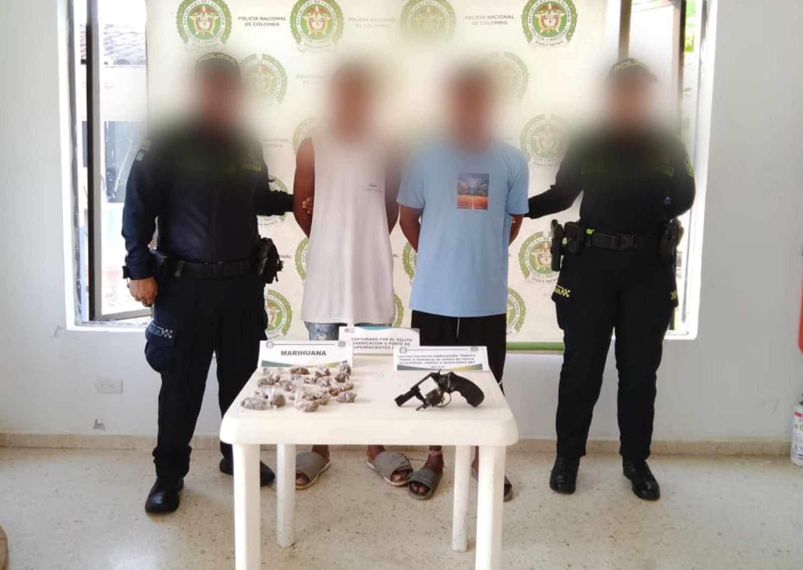 Once capturados y más de 4.280 dosis de droga incautadas en municipios de Bolívar