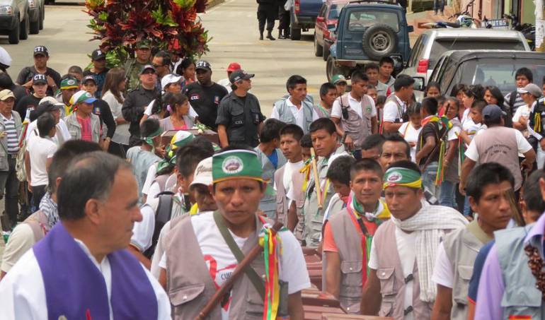 Desplazamiento de indígenas Awa 