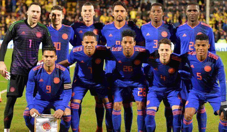 Selección Colombia que participa en el mundial de fútbol Rusia 2018