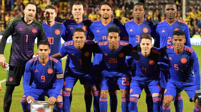 Selección Colombia que participa en el mundial de fútbol Rusia 2018