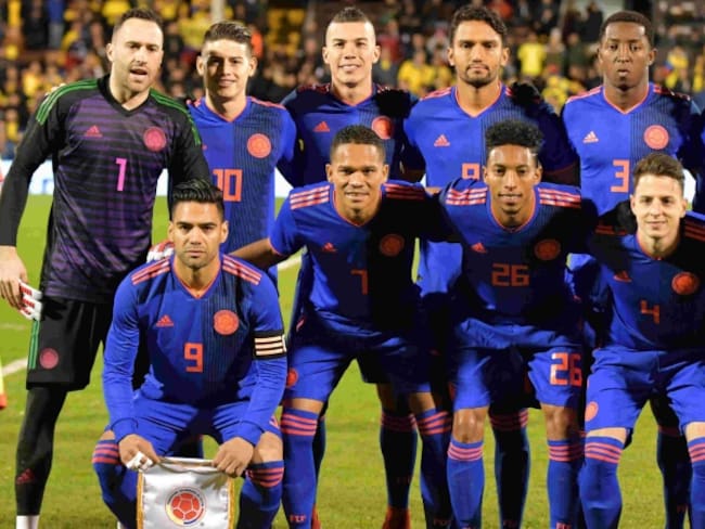 Selección Colombia que participa en el mundial de fútbol Rusia 2018