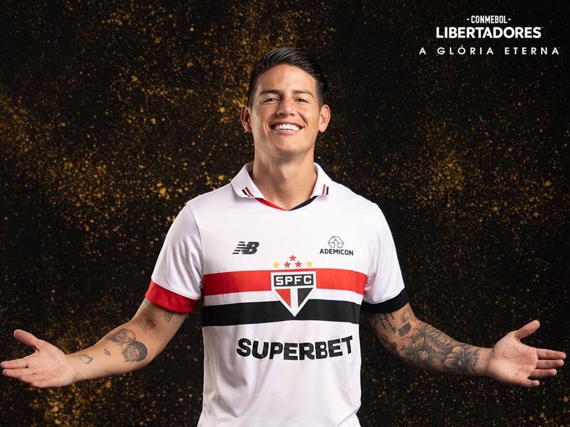 James Rodríguez presentado por la Copa Libertadores / Twitter: @LibertadoresBR