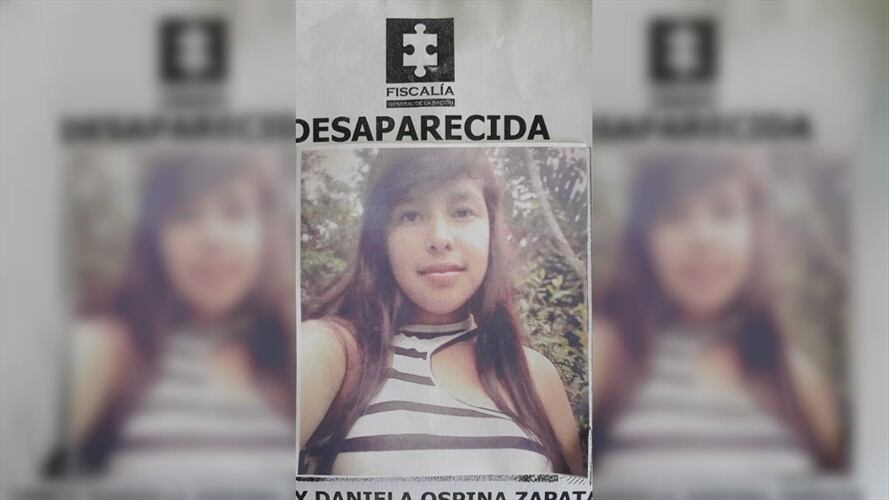 Lency Daniela Ospina, de 16 años de edad, desapareció hace 18 días en El Tambo. Foto: Cortesía Sucesos Cauca