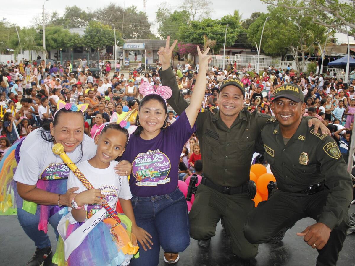 Niños del municipio de Clemencia celebraron su día con actividades recreativas