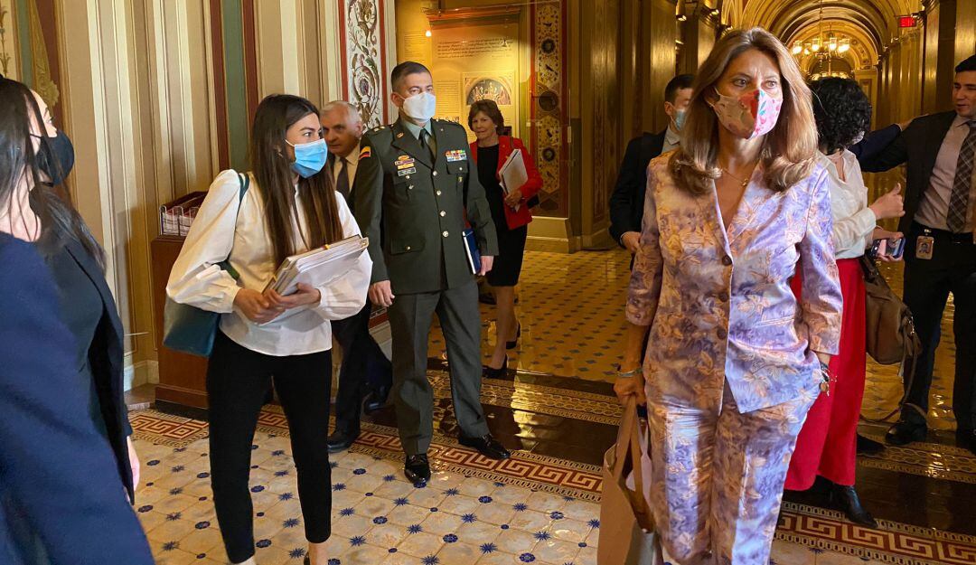 La vicepresidenta y canciller, Marta Lucía Ramírez, ha adelantado varias reuniones durante su visita en Washington D.C.