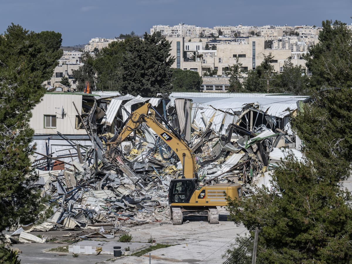 Israel demolió edificios de Naciones Unidas en Jerusalén