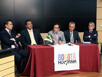 Acopi apoya POT decretado por el Alcalde Petro. Foto: Bogotá Humana.