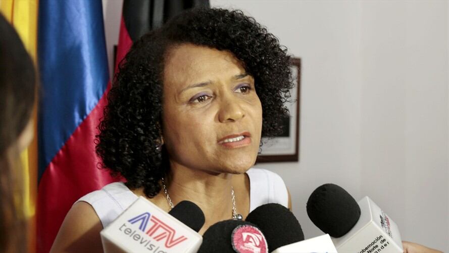 María Eugenia Riascos y uno de sus ex secretarios se encuentran prófugos de la justicia. Foto: Gobernación de Norte de Santander