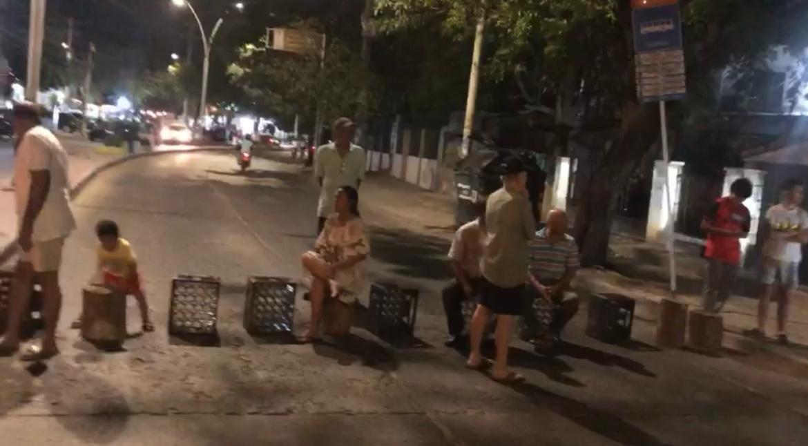 Bloqueos de vías en la Avenida Libertador//Imagen de cortesía