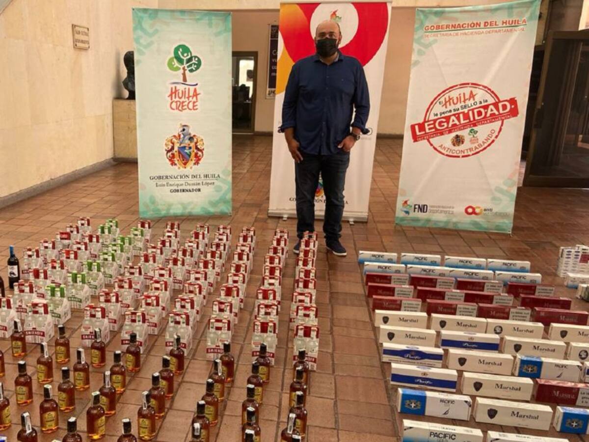 Incautan licor y cigarrillos ilegal en el Huila