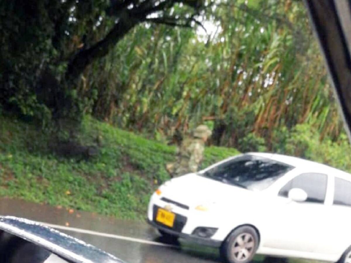 Habilitada vía Panamericana tras presencia de hombres armados