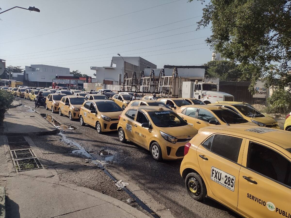 Taxistas confirman protestas en Cartagena para el 23 de julio desde siete puntos distintos