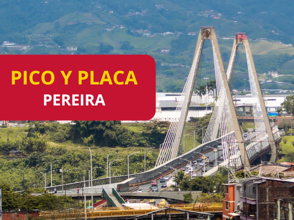 ¿Cambió el pico y placa en Pereira? Esta es la rotación para carros y motos esta semana