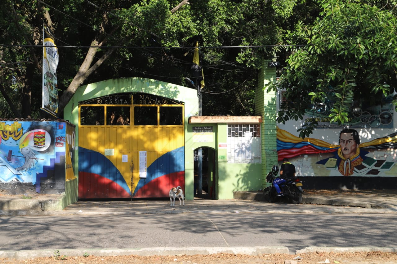 Colegios de Neiva, registran riesgo de colapsar. Foto Cortesía.