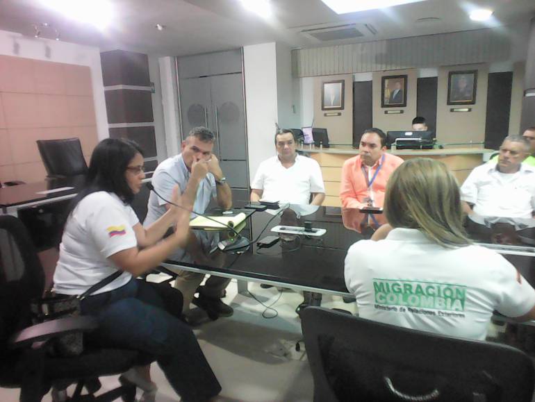 Reunión de autoridades colombianas