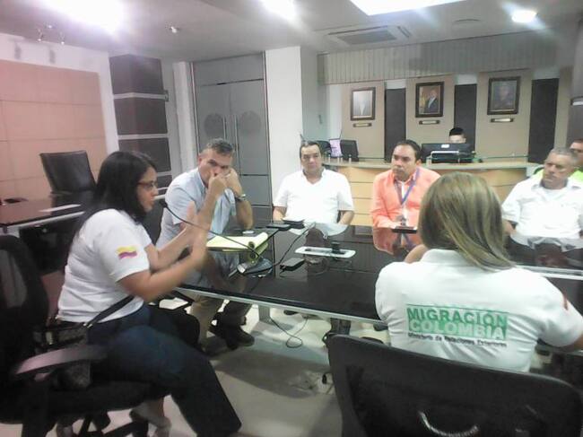 Reunión de autoridades colombianas