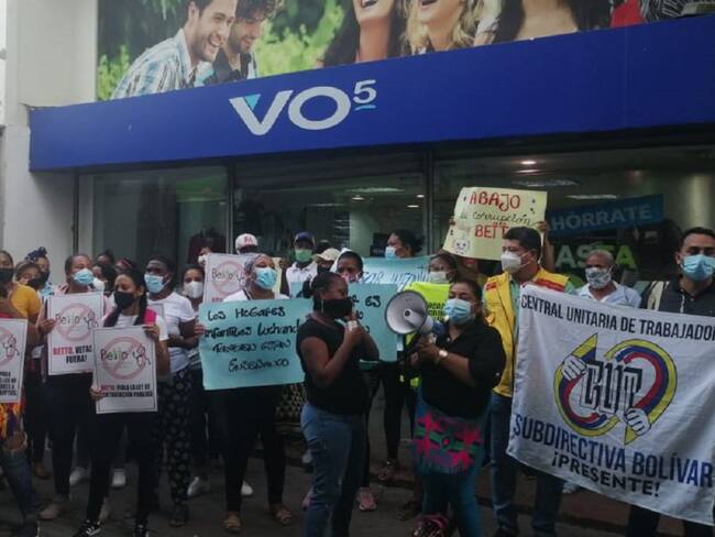 La protesta fue en las afueras del edificio Concasa