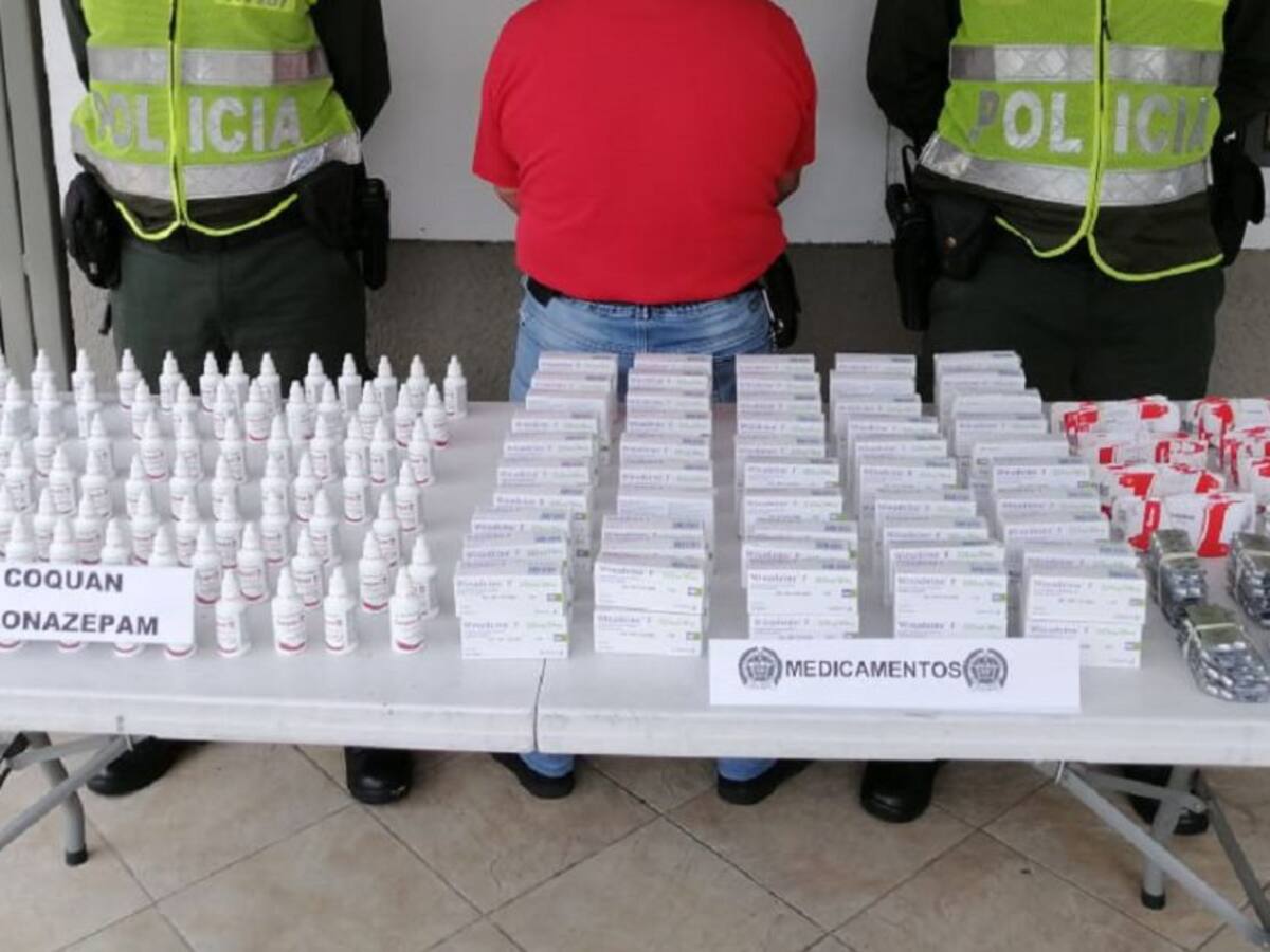 Capturada persona en Manizales por llevar medicamentos de uso restringido