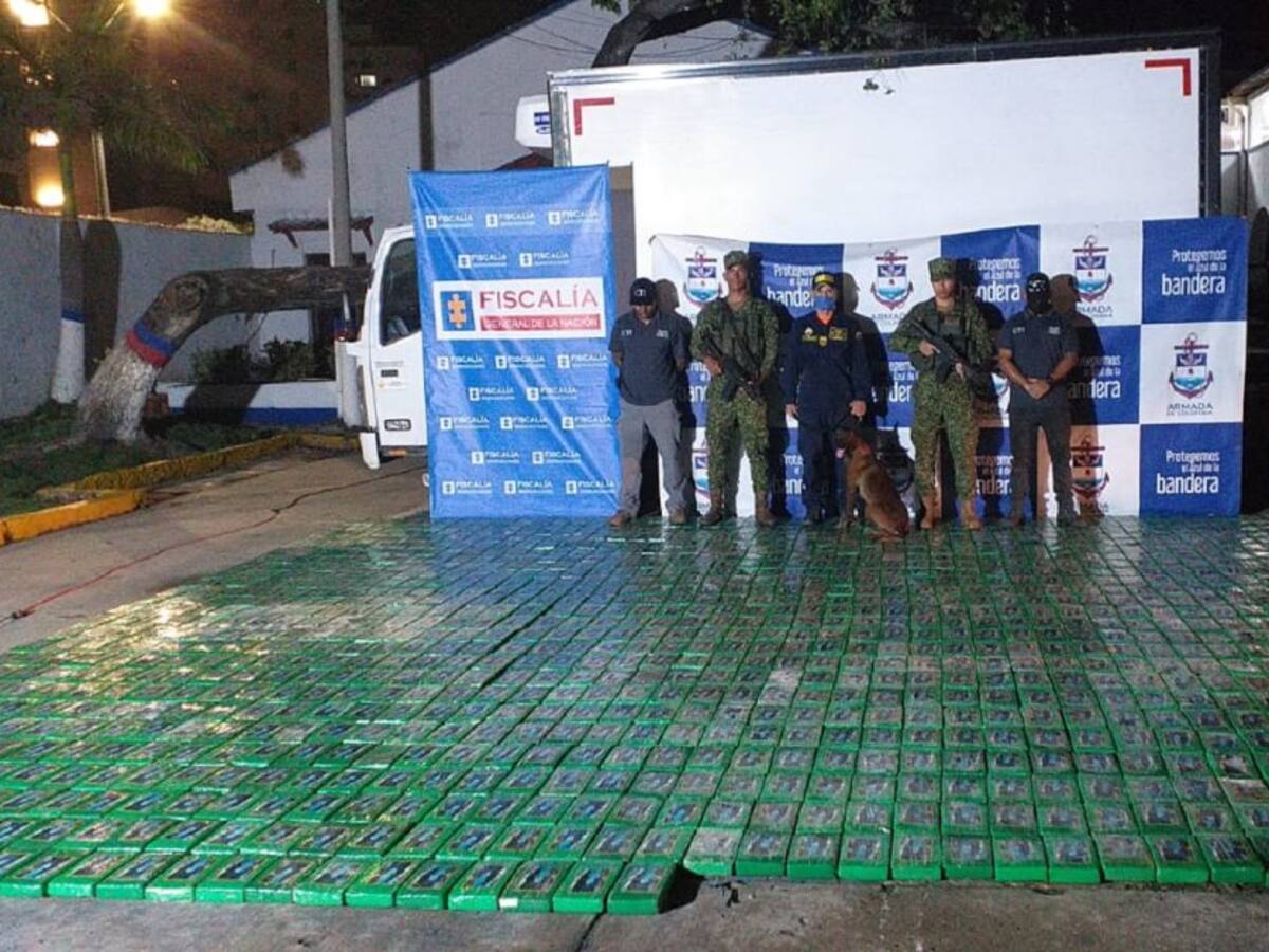 Incautaron 1.2 toneladas de cocaína en Cartagena con destino a Europa