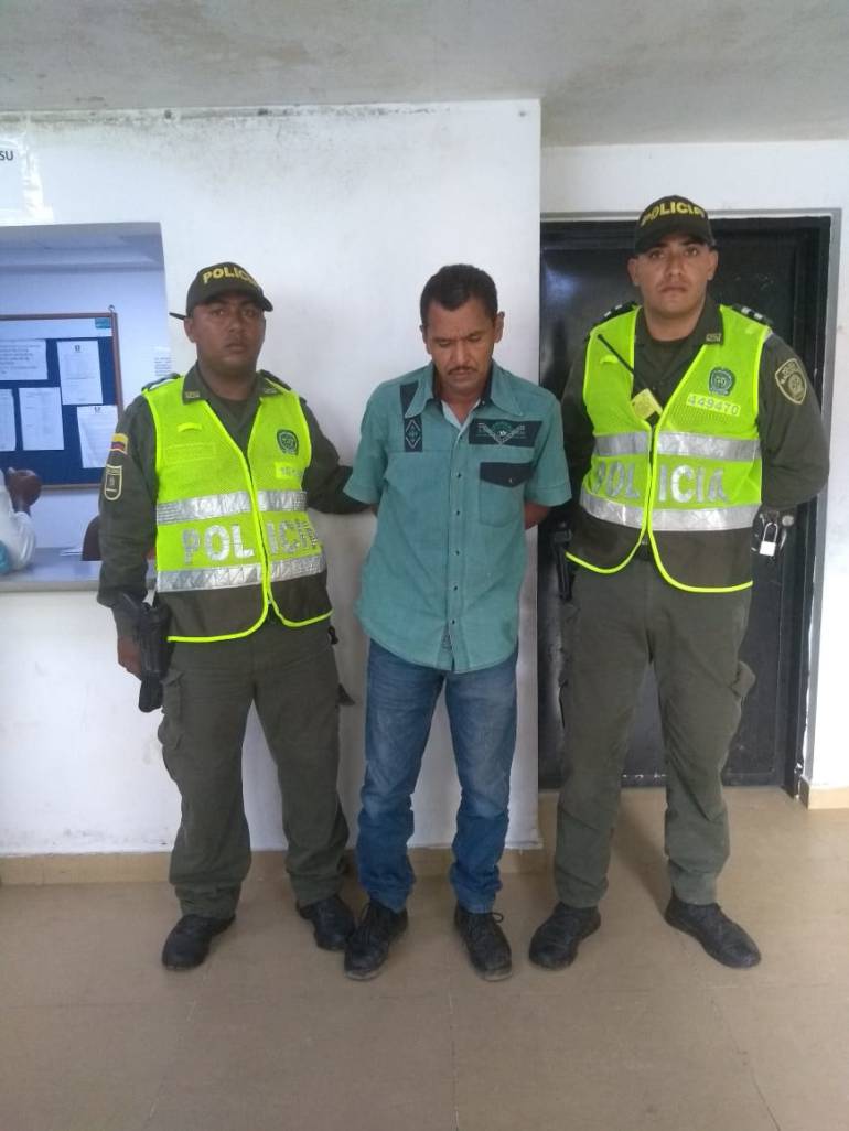 Captura de presunto agresor.