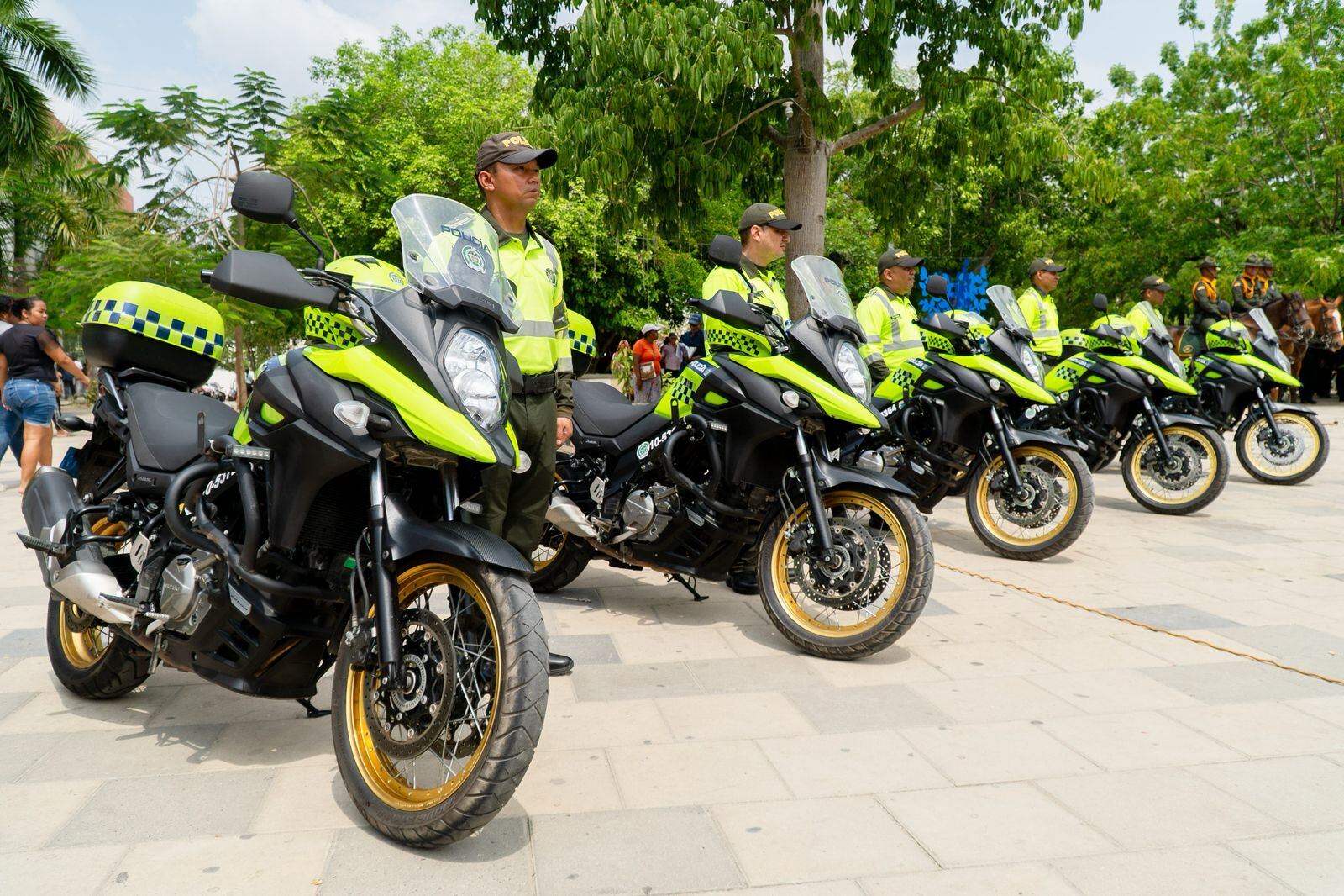 1.700 policías garantizarán la seguridad en el departamento. Foto: cortesía Gobernación del Atlántico.