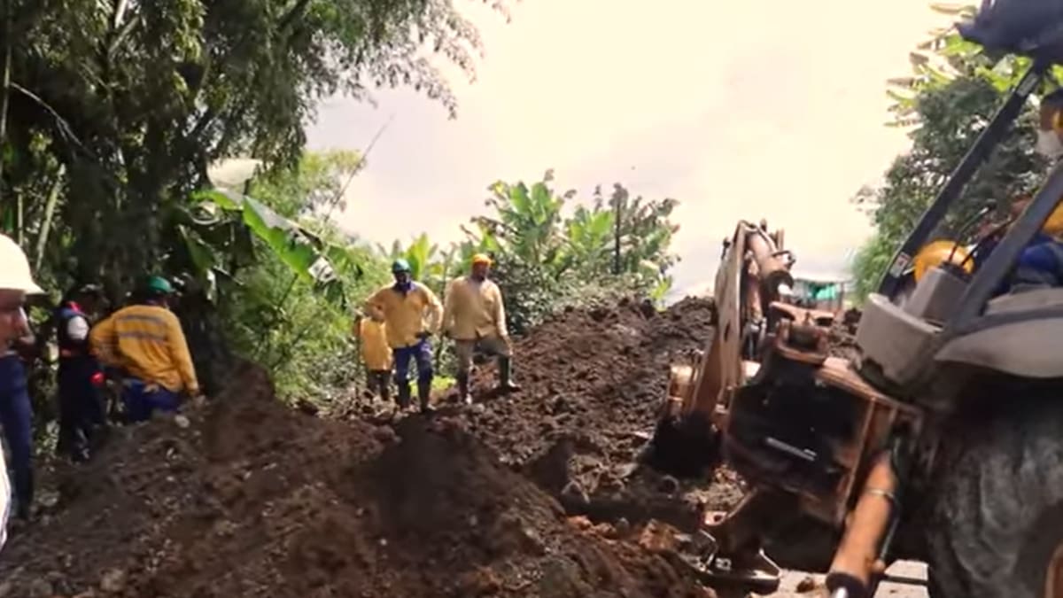 Vías de acceso a Quinchía afectadas por las lluvias