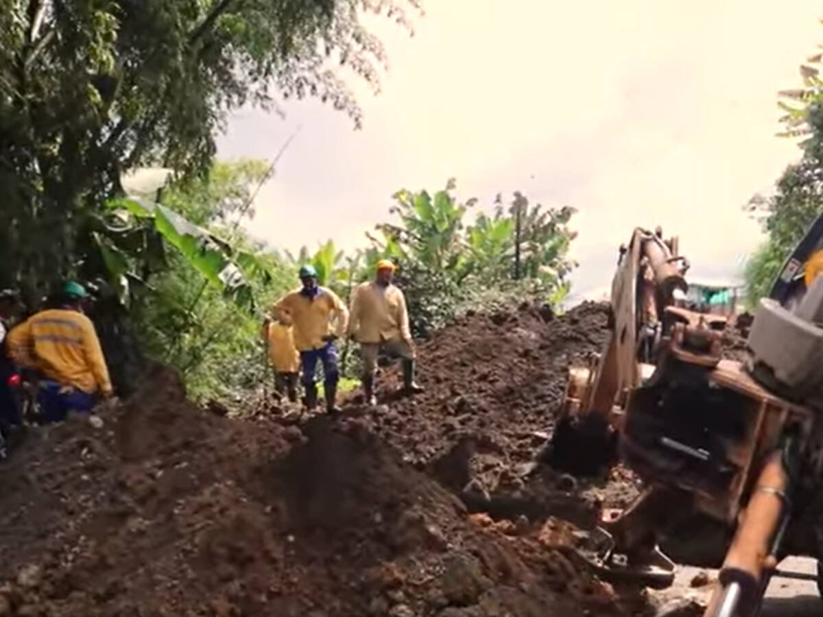 Vías de acceso a Quinchía afectadas por las lluvias