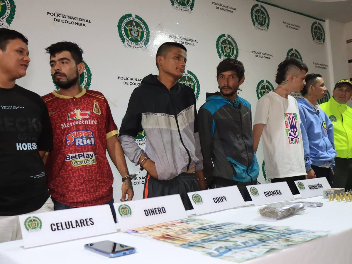 Revelan las identidades de los 11 capturados por pertenecer a ´Los Pijaos´ en Ibagué
