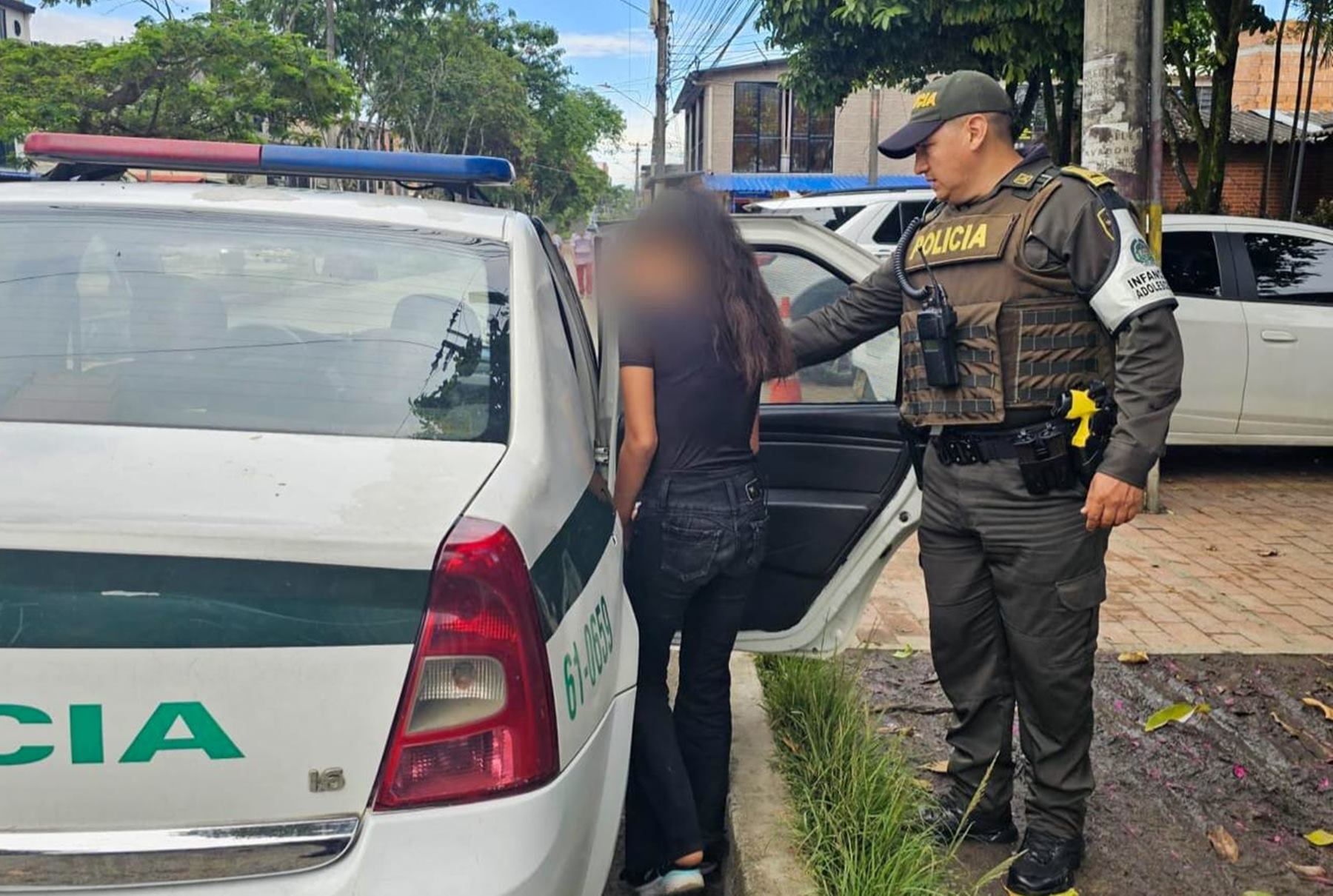 Menor aprehendida en Ibagué