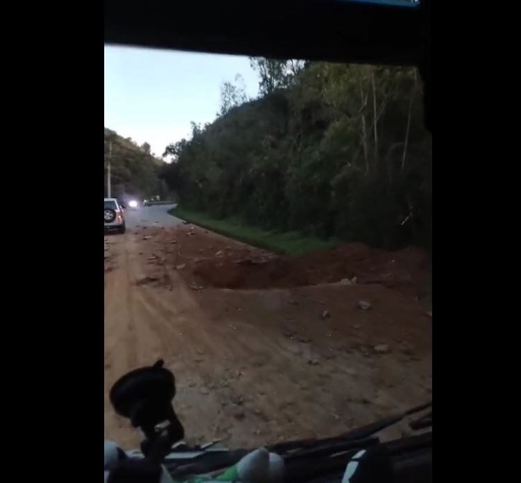 Zona de la detonación del explosivo en San Pedro de los Milagros- foto cortesía