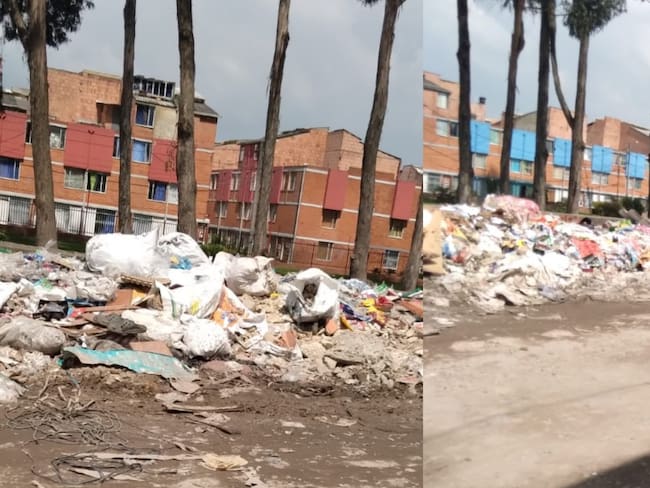 Barrios del occidente de Bogotá están inundados de basuras 