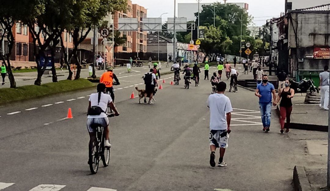 Ciclovía en Manizales