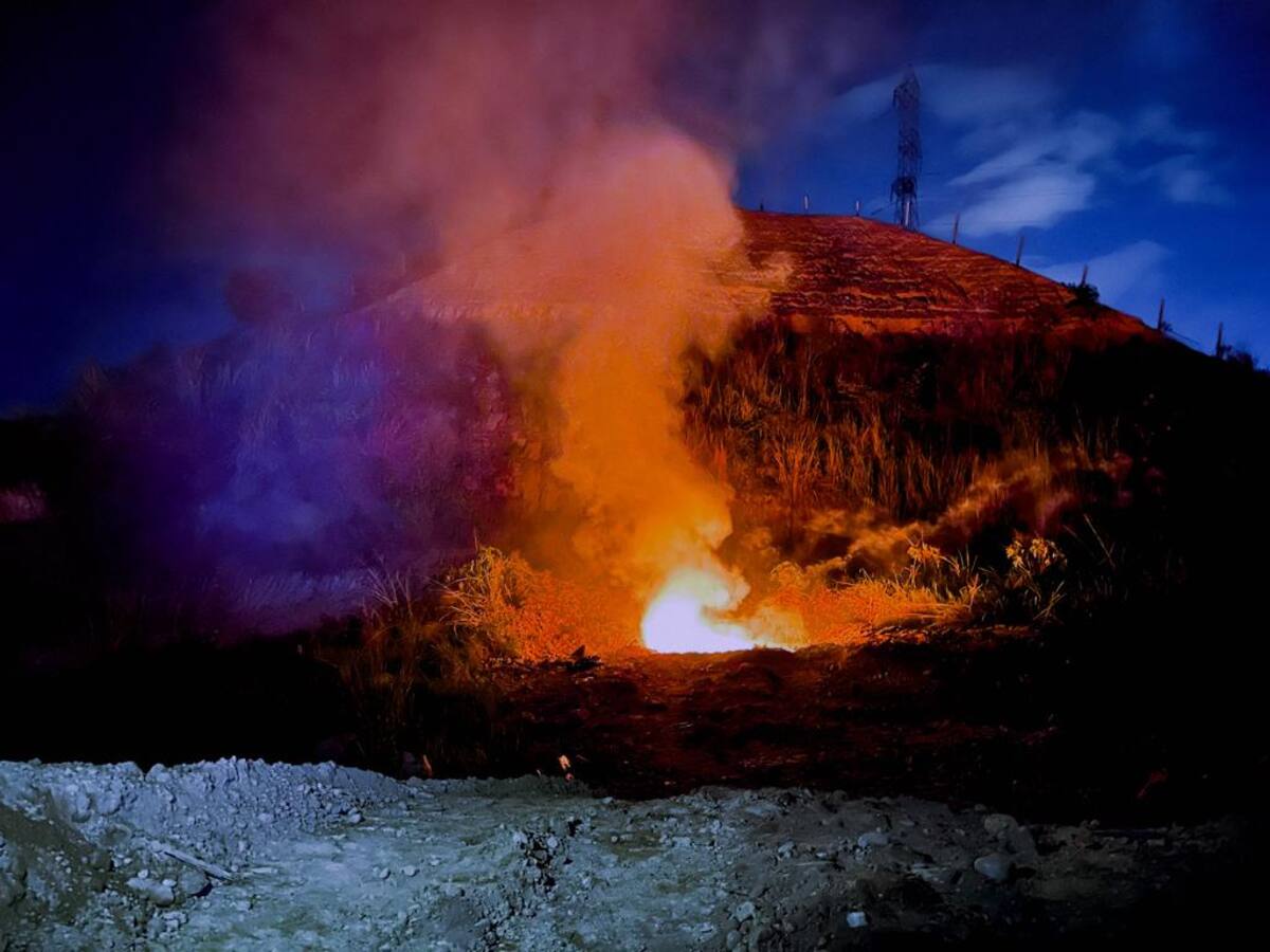 Autoridades realizaron destrucción de pólvora incautada