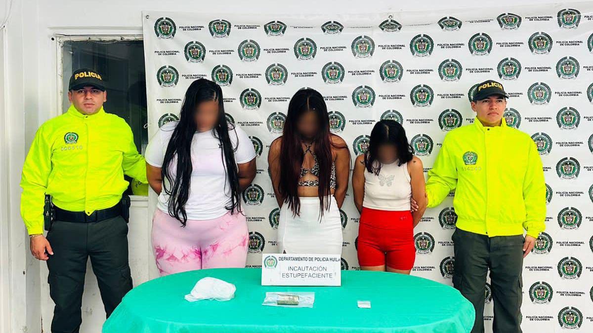 En el Huila capturan a tres mujeres que pretendían ingresar estupefacientes a la cárcel