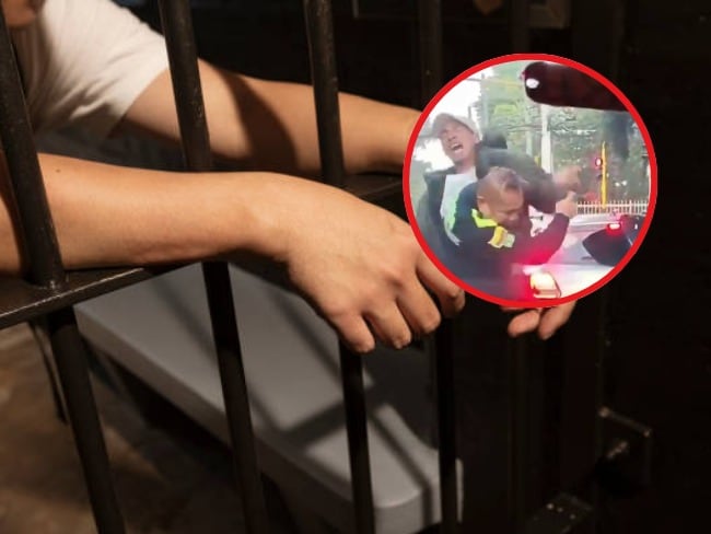 ¿Cuántos años de cárcel tendría que pagar el hombre que agredió a un policía en Suba?