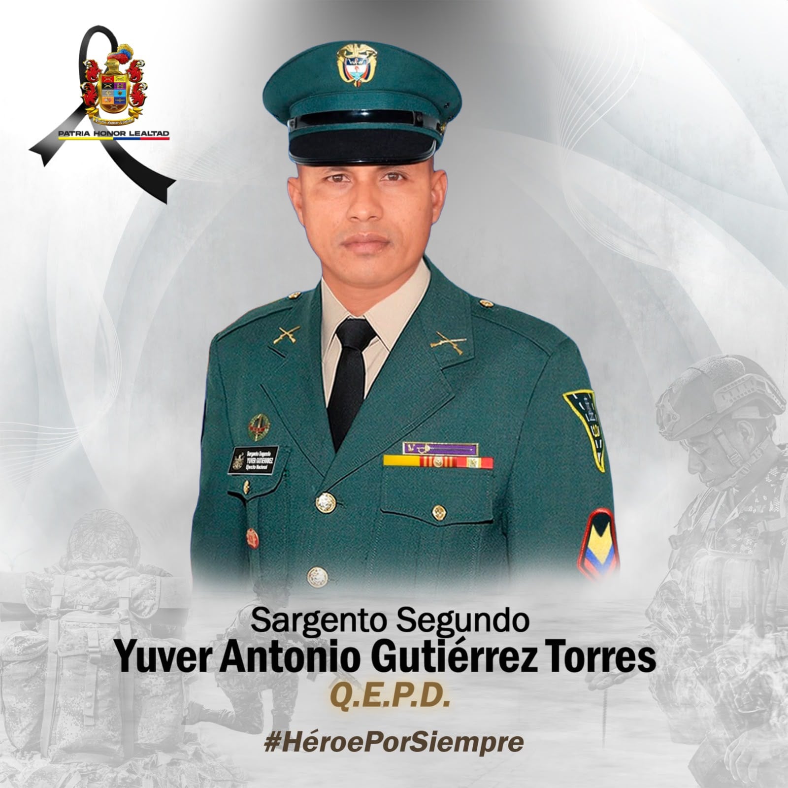Asesinado en ataque con drones en El Carmen / Foto Ejército Nacional