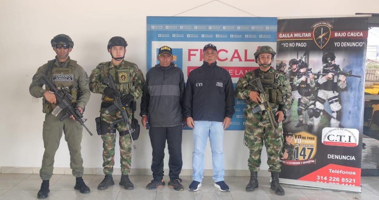 El secuestro del campesino se dio en medio de la jornada violenta por el paro minero en Antioquia. Cortesía: Ejército.