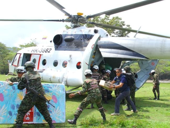 Instalan centros de acopio para ayudar a las familias damnificadas por lluvias en Santander